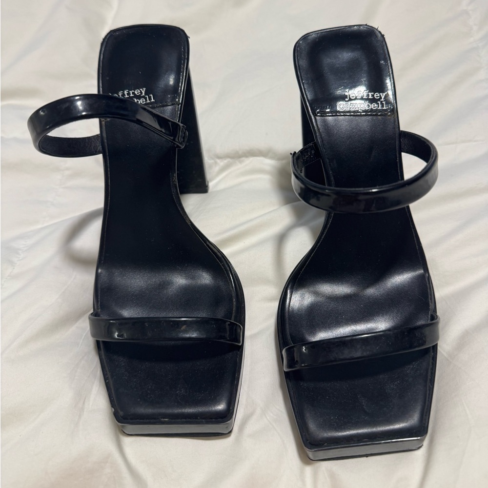 Jeffrey Campbell Black Strappy Heels